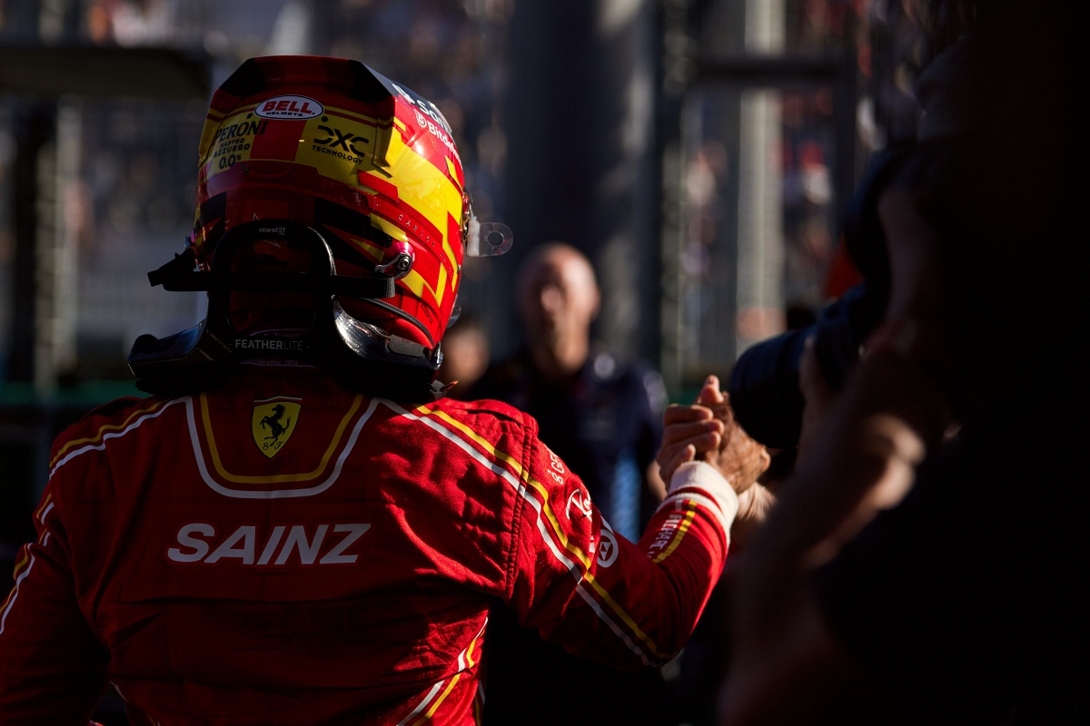 Sainz, que regresaba de su operación de apendicitis, logró la sugunda posición de salida. (Ferrari Media Centre)
