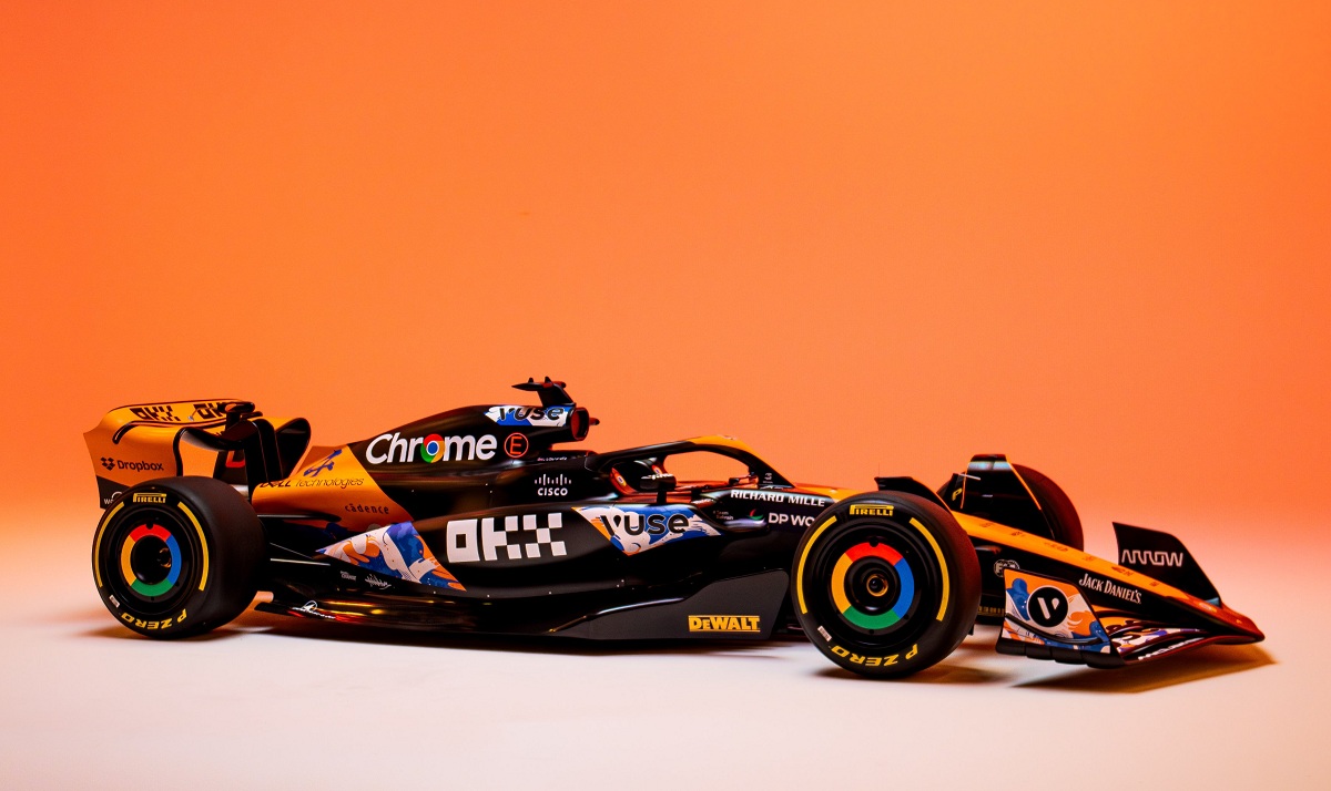 El McLaren con la decoración diseñada por el artista japonés MILTZ. (McLaren Racing)
