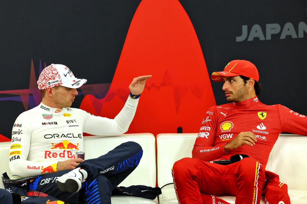 Verstappen y Sainz se mostraron objetaron la inclusión de la Sprint en el regreso a China. (Motorsport Images) 