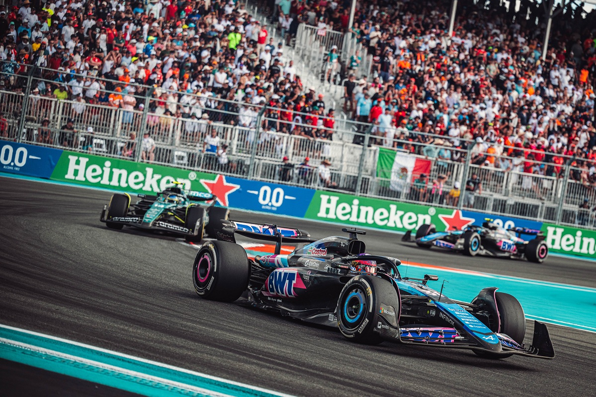 Ocon mantuvo lucha con Alonso y su compañero Gasly. (BWT Alpine F1 Team / Renault Group)