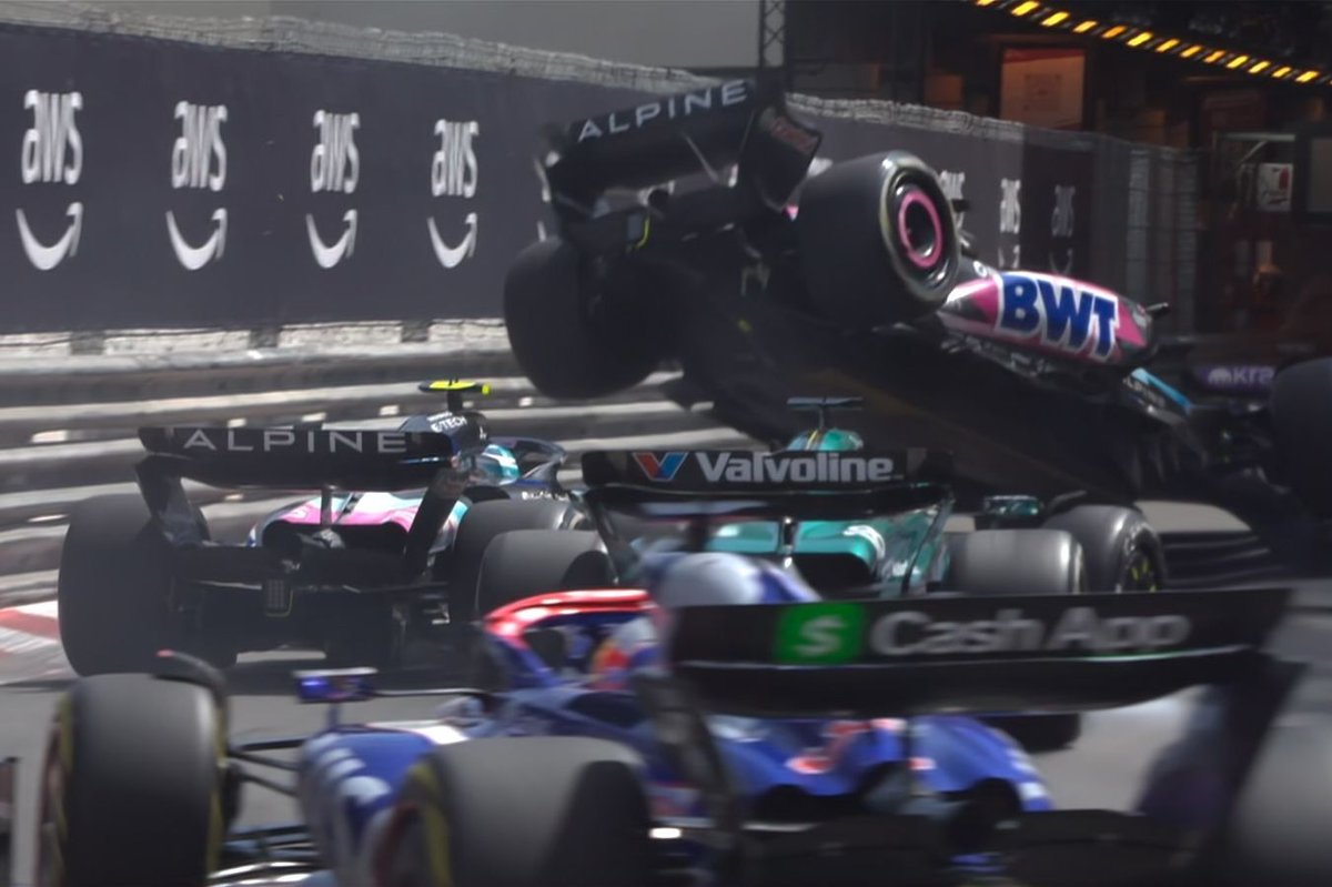 El incidente entre Ocon y Gasly en Mónaco que generó el enojo de Famin. (Motorsport Images)