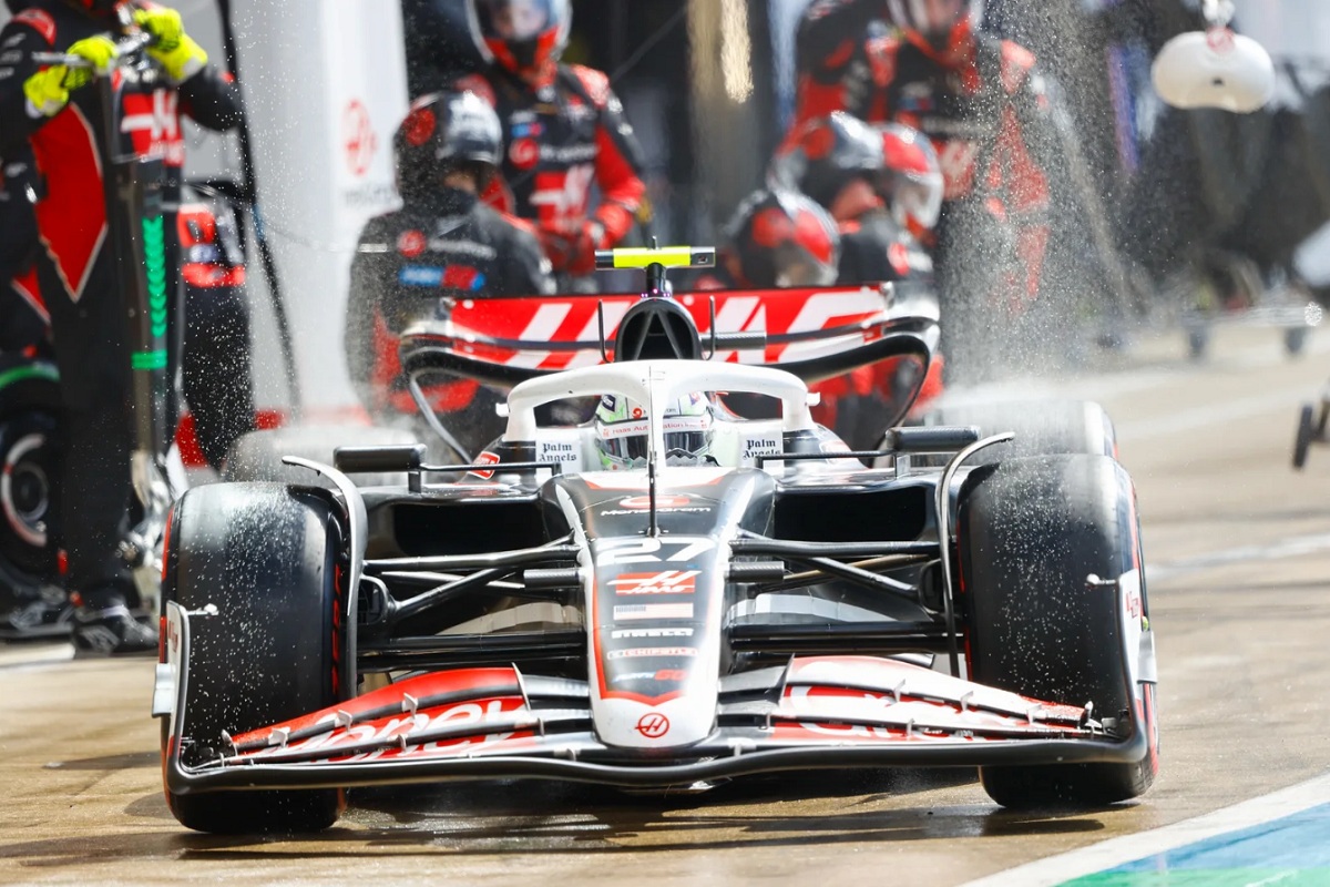 Nico Hülkenberg con el VF-24 en Silverstone. (Andy Hone)