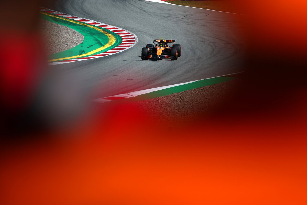 Norris intentó doblegar a Piastri, pero su segundo stint de Q3 fue malo. (F1 / FOM)