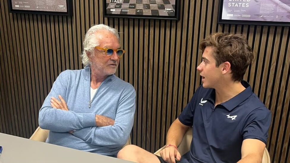 Briatore elogia a Colapinto y asegura: «Llegó el momento de mostrar lo que puede hacer»