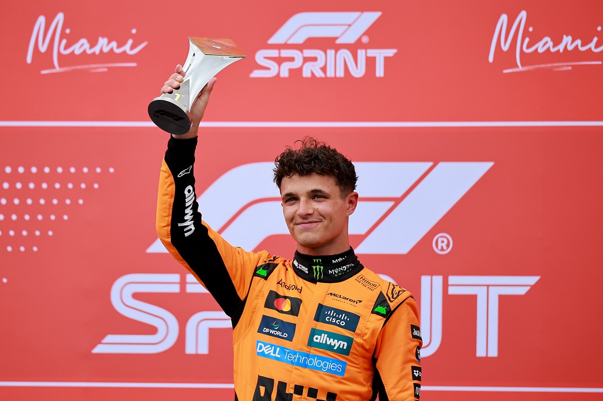 Norris ganó la Sprint Miami con la suerte de su lado