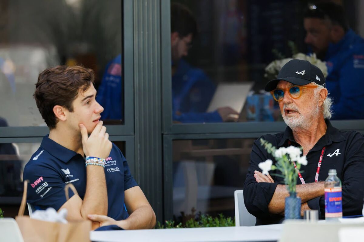 Colapinto con Briatore en el hospitality de Alpine en Melbourne. (Archivo / Getty Images)
