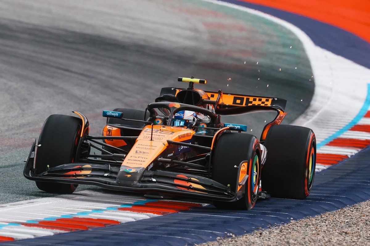 Alex Dune, piloto tester de McLaren, terminó en cuarto lugar con el coche de Lando Norris. (McLaren Racing)