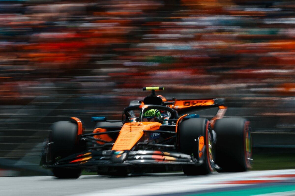 Norris durante los Libres 3. (McLaren Racing)