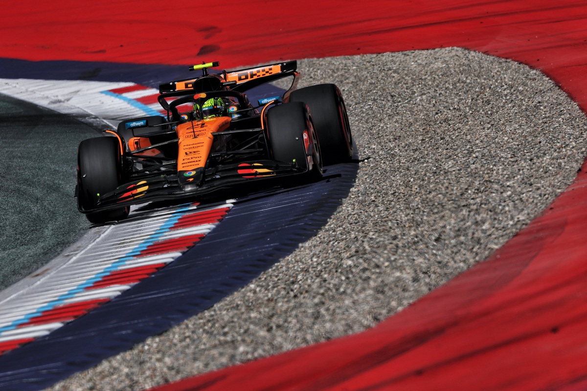 Norris duranta la clasificación en Spielberg. (Laurent Charniaux / XPB Images)