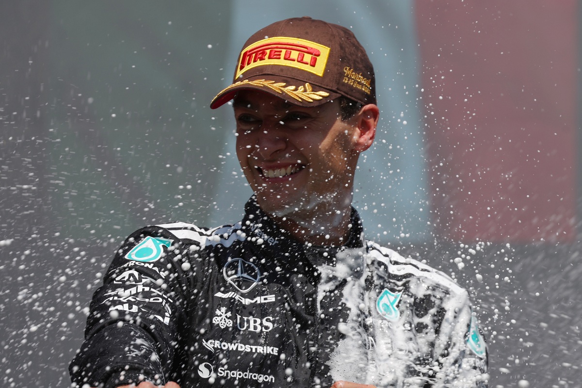 Russell ganó en Montreal mientras estallan las Papaya Rules
