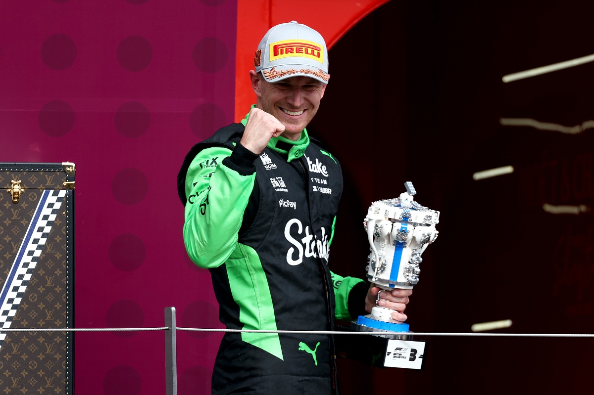Hülkenberg en el podio. (Sauber Group)