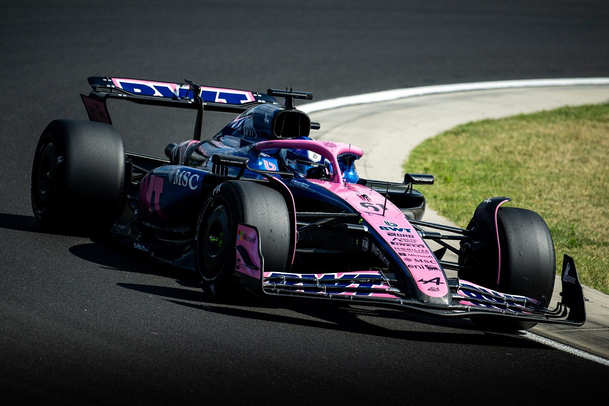 El estonio Aron fue el más rápido con el Alpine, el miércoles rodarán Gasly y Colapinto. (Pirelli Newsroom)