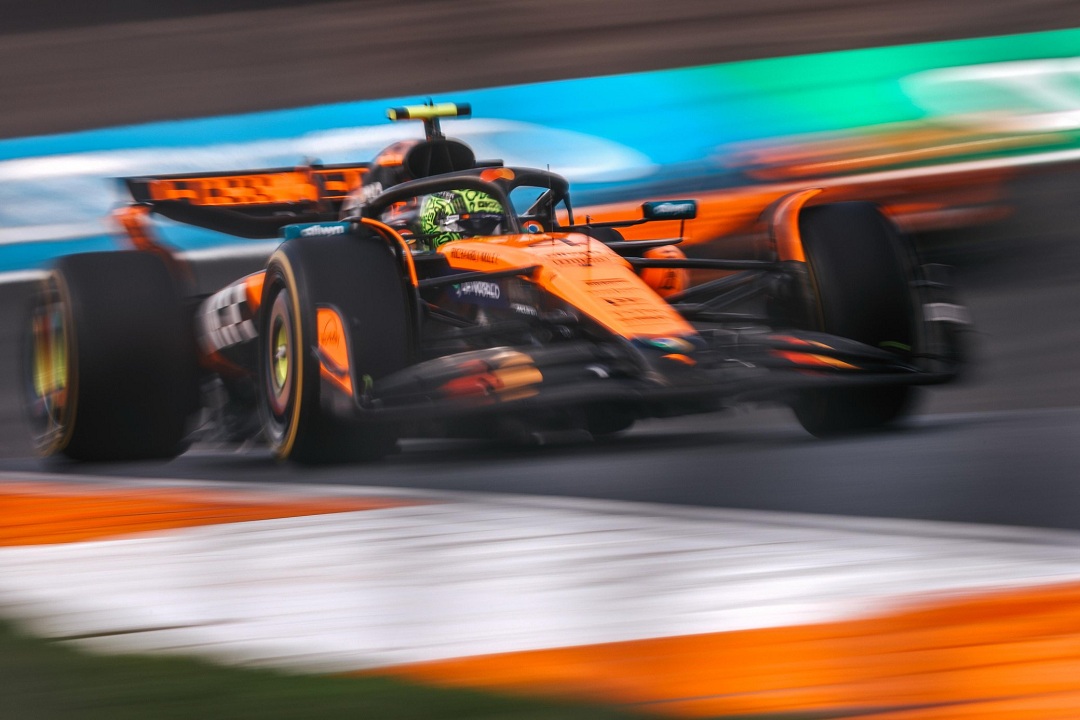 Norris cierra el viernes dominando el segundo libre en Zandvoort