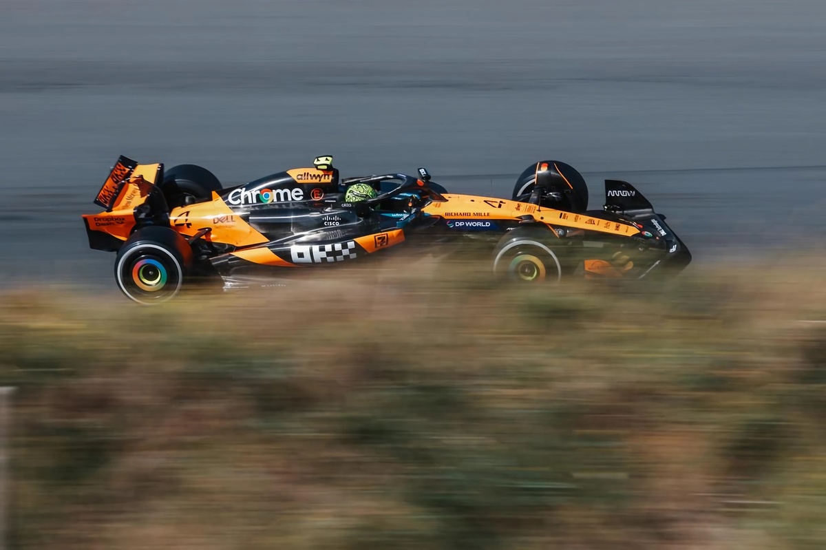 Norris durante los Libres 3 en Zandvoort. (McLaren Racing)