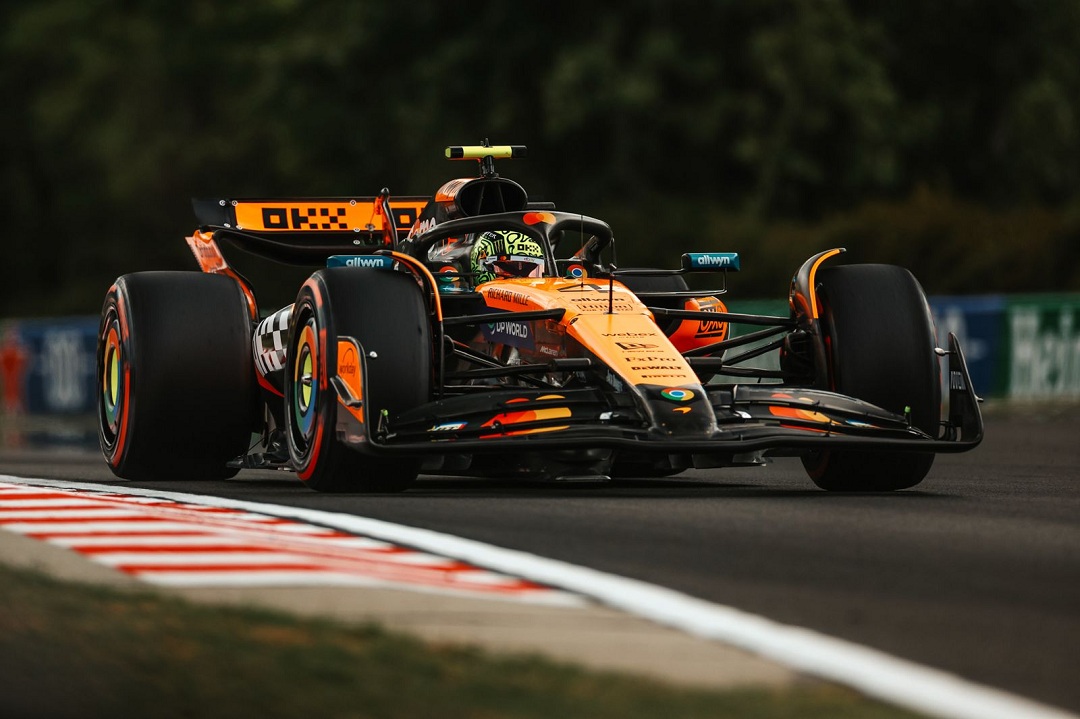 Norris vuela en el primer entrenamiento en el Hungaroring