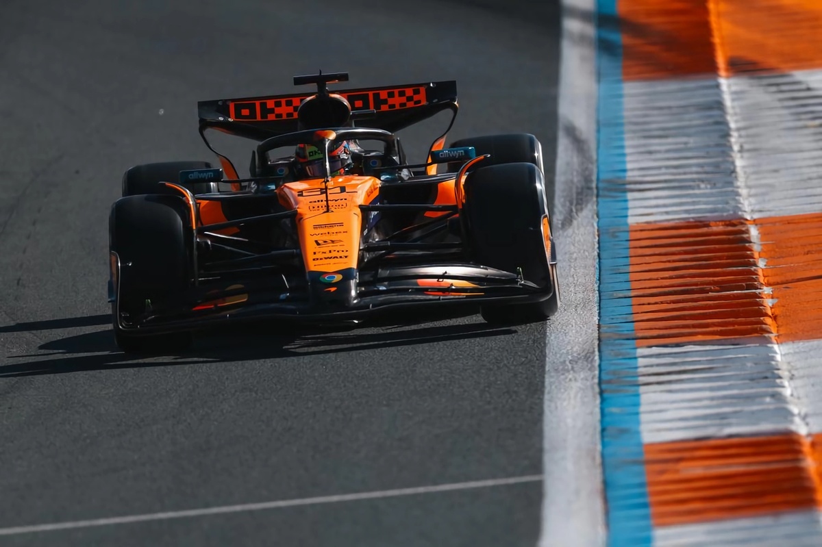 Piastri quedó en segundo lugar a más de dos décimas. (McLaren Racing)