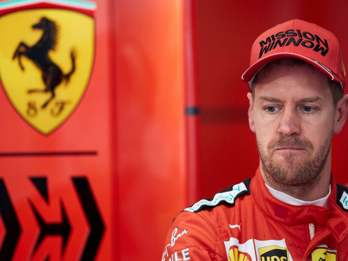 Vettel llegó a Maranello con cuatro títulos y se fue sin fuerzas, se retiró dos años después. (Getty Images)