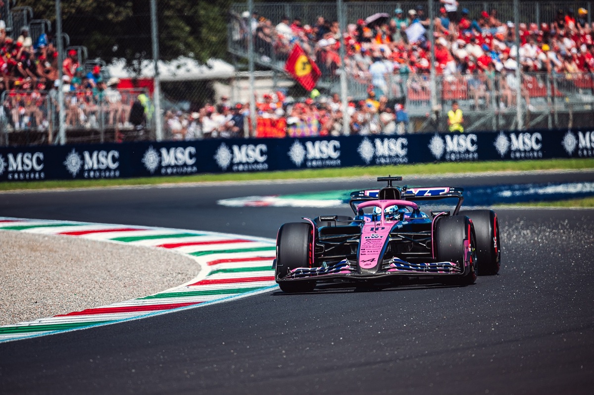 Gasly durante la clasificación en Monza. (Renault Group)
