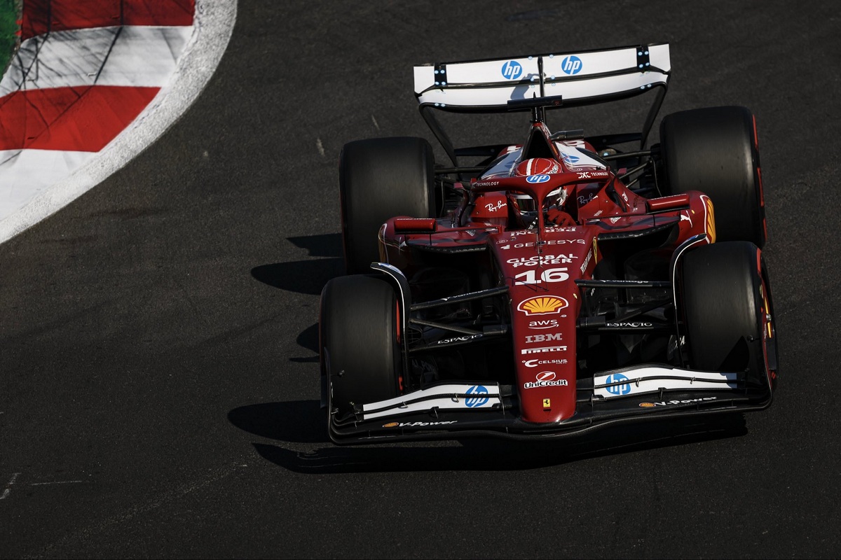 Leclerc presionó a Norris en Q3. (Ferrari Media Centre)
