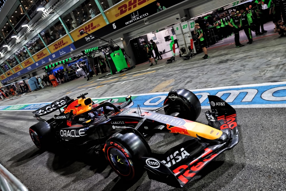 Verstappen en Singapur. (XPB Images)