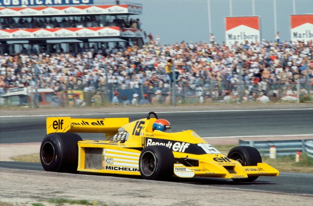 El coche con el que inició Renault su aventura en F1: el RS01. (Archivo / Renault Group)