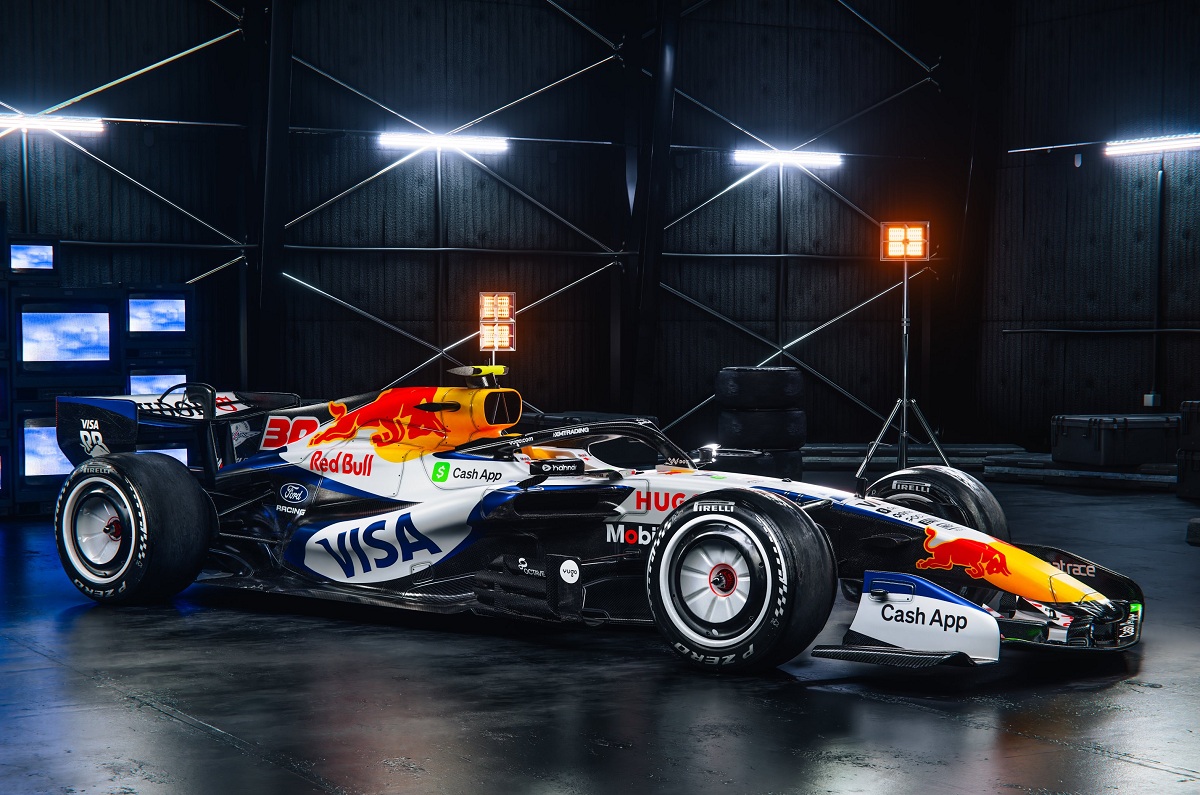 El VCARB 03 de Racing Bulls mantiene el mismo esquema de colores de la temporada pasada. (Red Bull Content Pool)