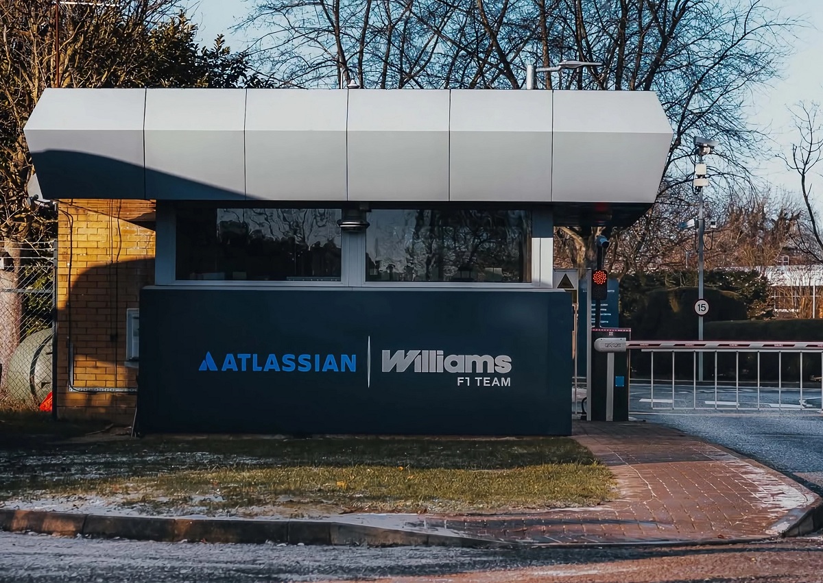 El ingreso a la fábrica de Grove. (Atlassian Williams F1 Team)