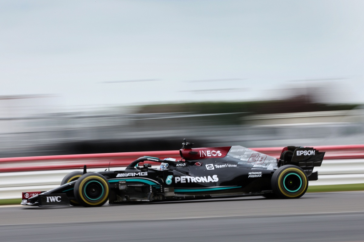 Doriane Pin rodando en Silverstone. (Mercedes AMG Petronas F1 Team)