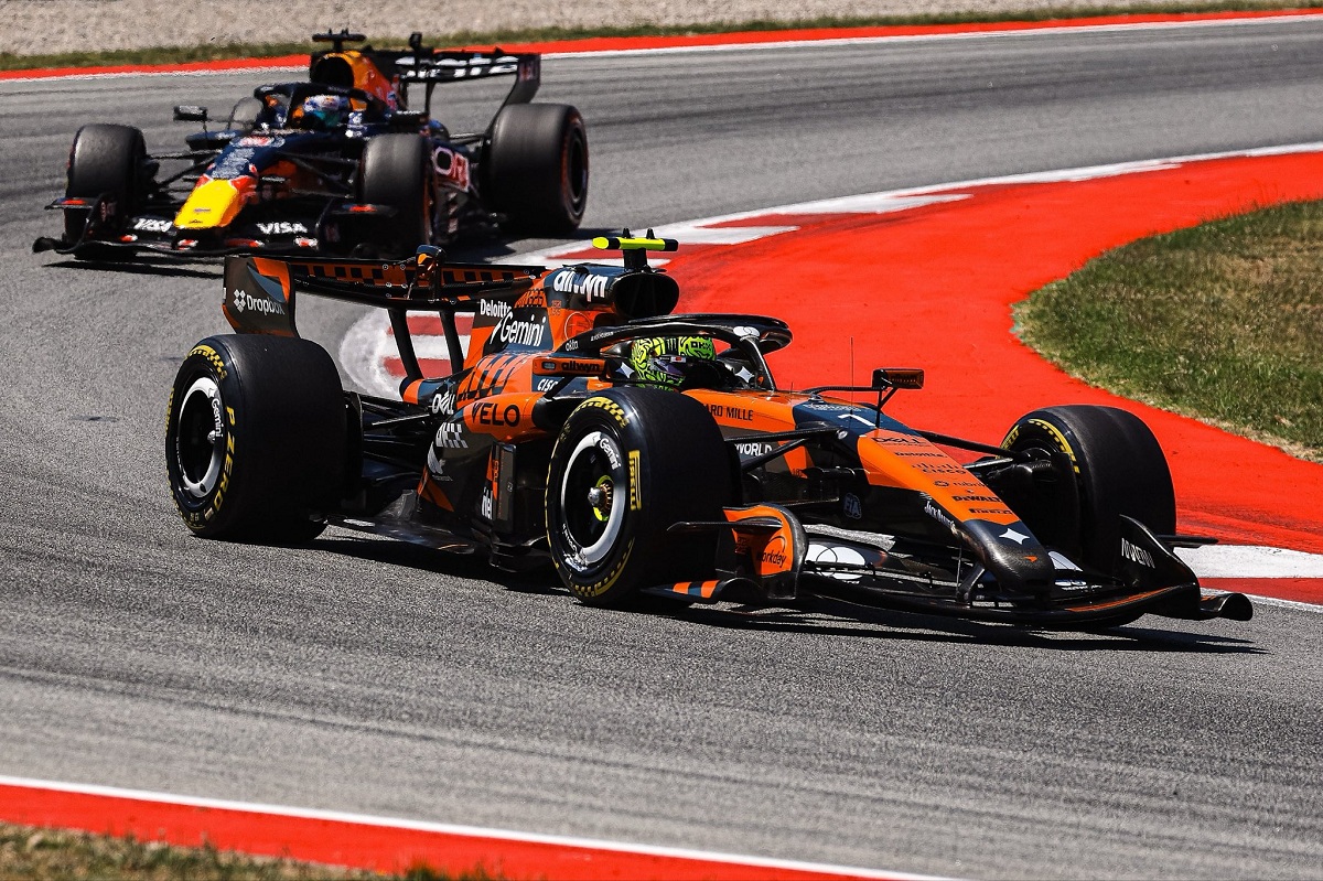 Norris subió al podio tras el abandono de Atonelli. (McLaren Racing)