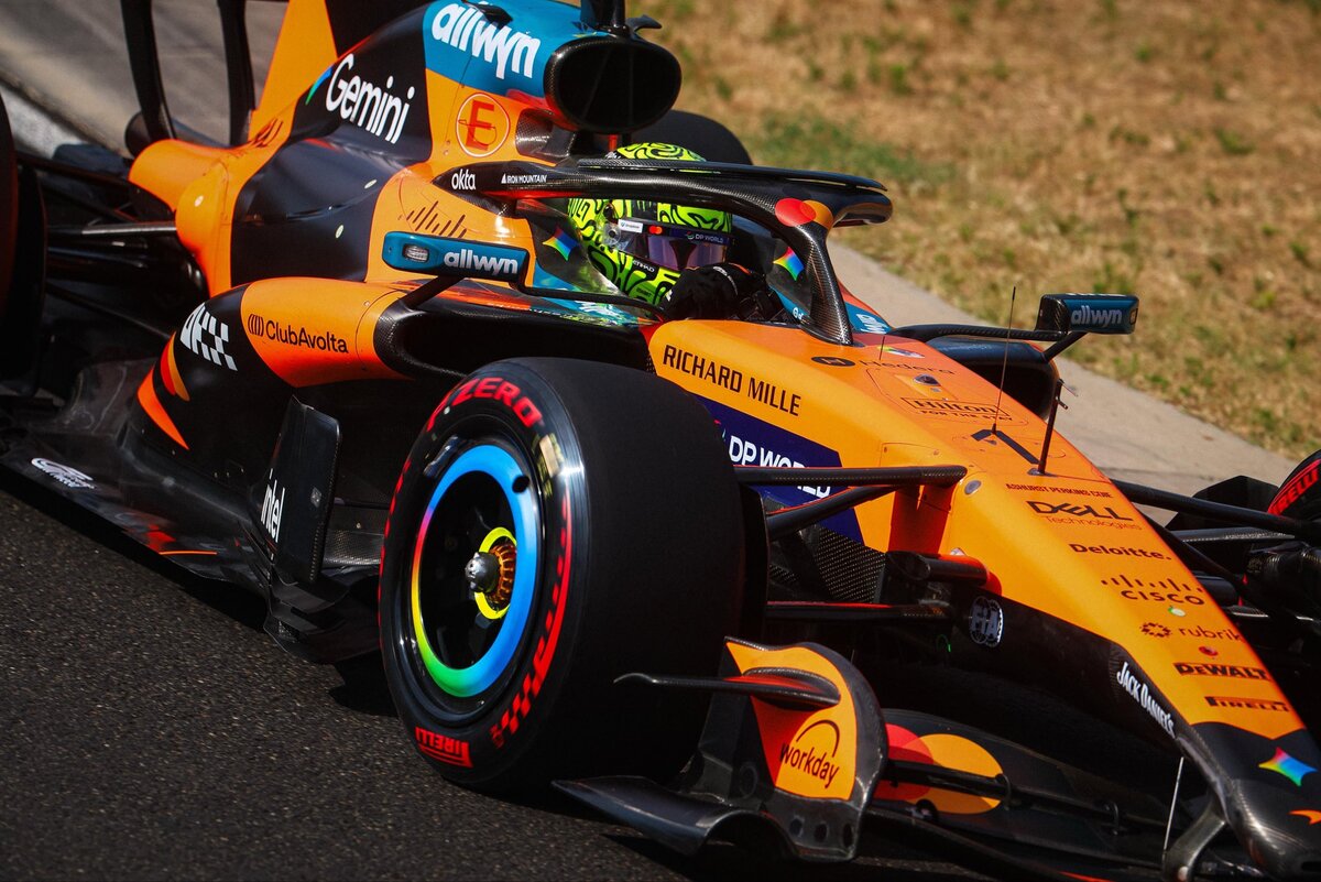 Norris durante la Quali en Hungría. (McLaren Racing)