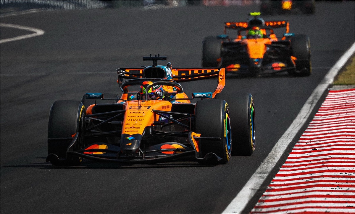 Piastri mantuvo el liderazgo hasta el segundo pit stop. (McLaren Racing)