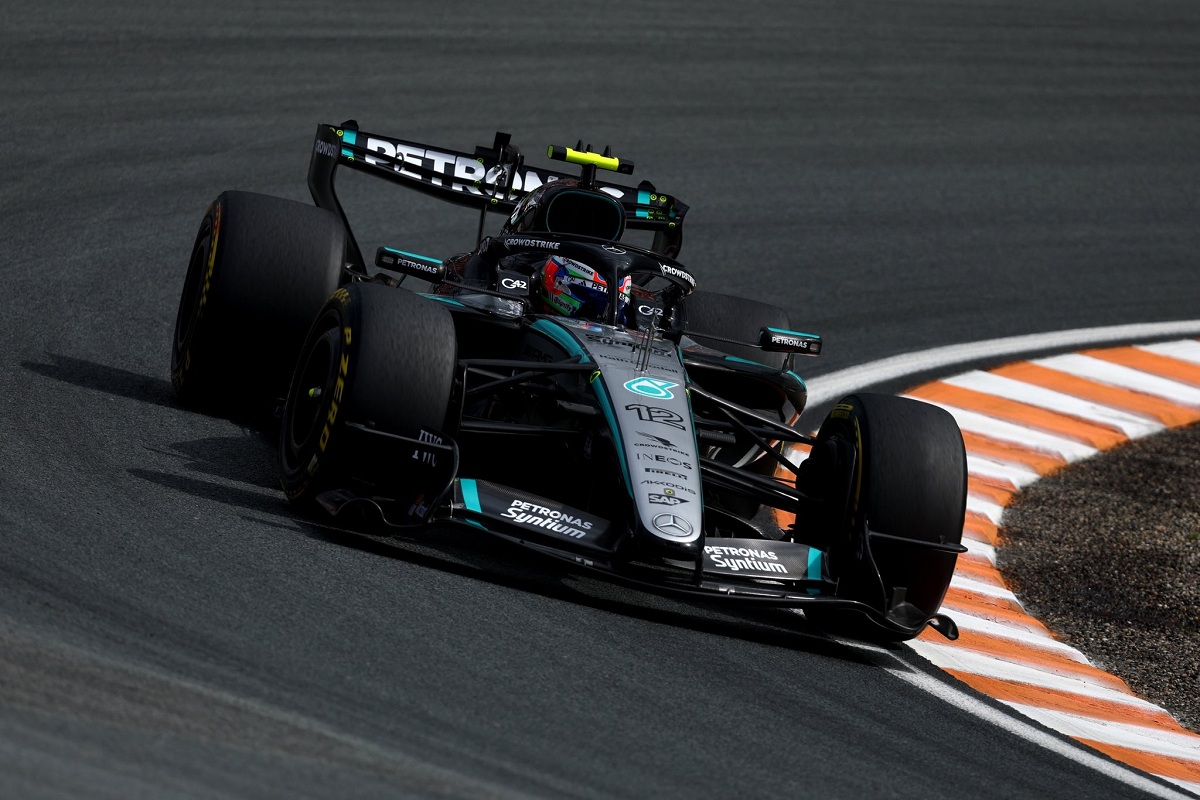 Un despiste en SQ1 dañó el coche de Antonelli. (Mercedes AMG-Petronas F1 Team)