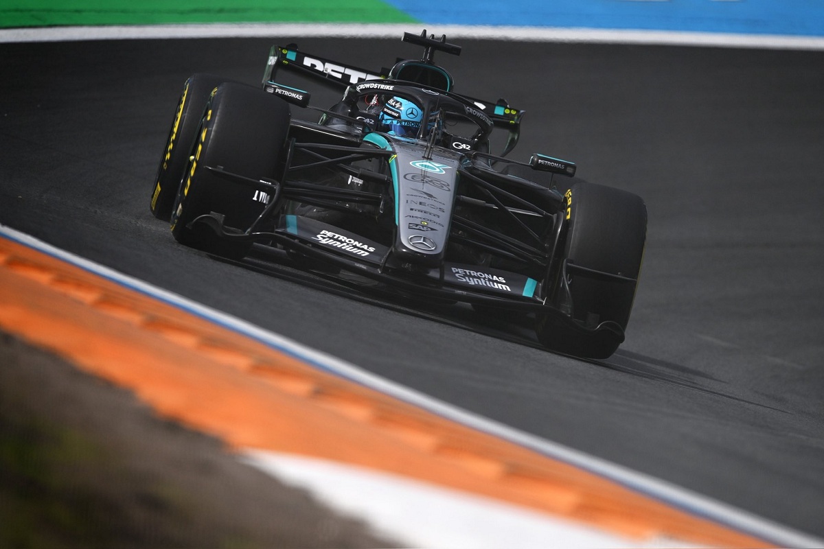 Russell durante la Sprint Quali. (Mercedes AMG-Petronas F1 Team)