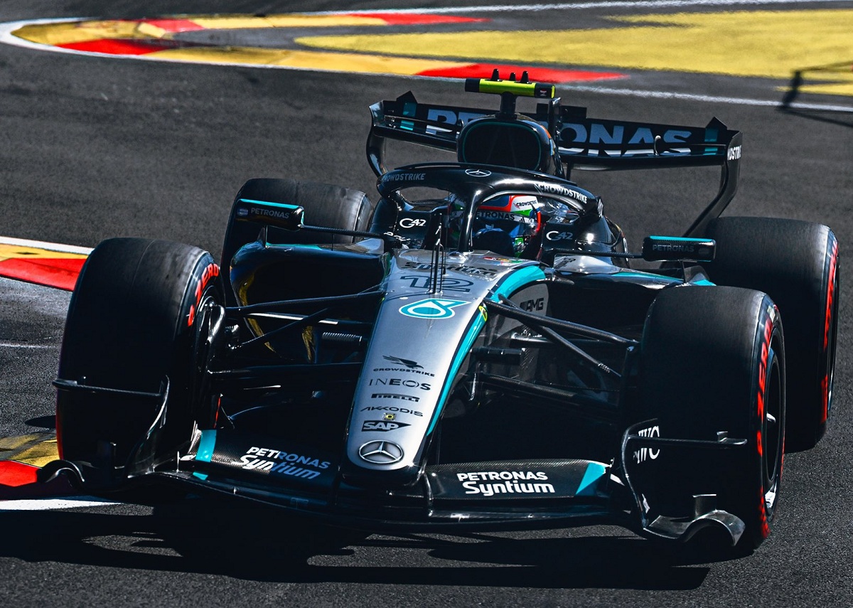 Un error en la trazada del último sector privó a Kimi de la pole. (Mercedes AMG Petrona F1 Team)