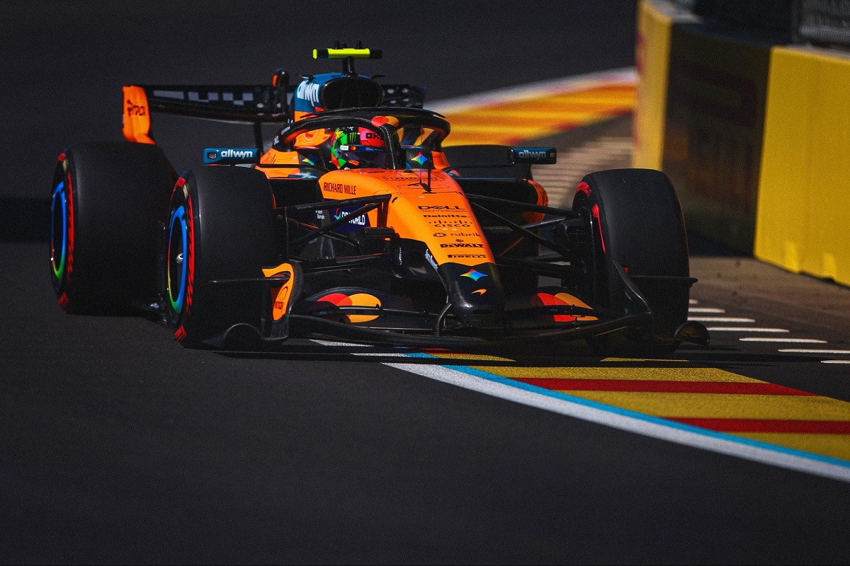 Norris sorprendió en el último intento de Q3. (McLaren Racing)